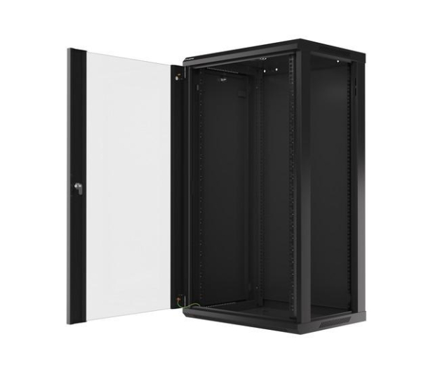 Lanberg Wisząca 19" 22U 600x450mm jednosekcyjna (czarna) - 455314 - zdjęcie 4
